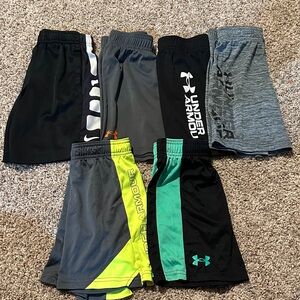 Under Armour Kids Shorts Set - Black, Gray, Green, Yellow
